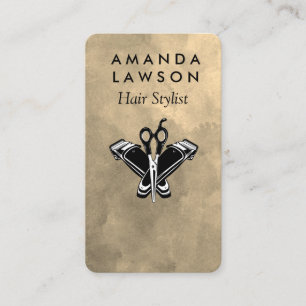 Hair Cutting Tools Barber Business Card