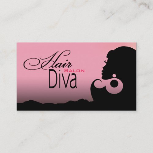 Hair Diva - Beauty Salon Beautician Hair Stylist Business Cards