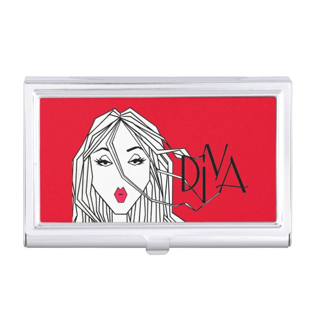 “Hair Diva”  Business Card Case (Front)