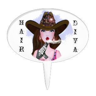 "Hair DIVA" Cake Topper