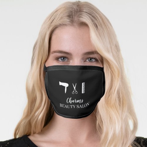 Hair Dresser Salon Pattern Face Mask