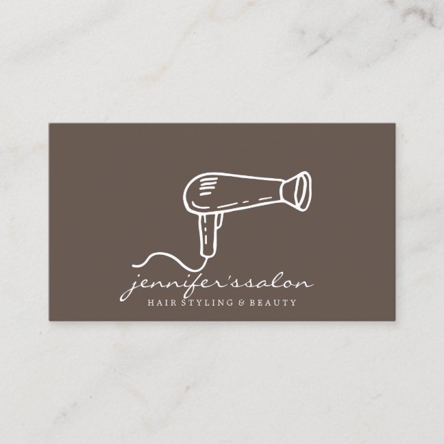 Hair Dresser Salon Stylist Business Card