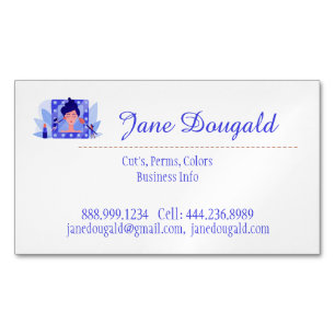 Hair Dresser Stylist Beauty Salon Spa Business Car Card Magnet