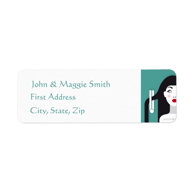 Hair Dresser Stylist Beauty Salon Spa Label (Front)