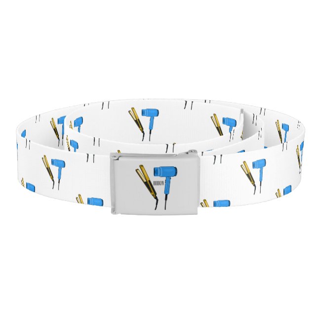 Hair dryer & hair straightener illustration belt (Coil)