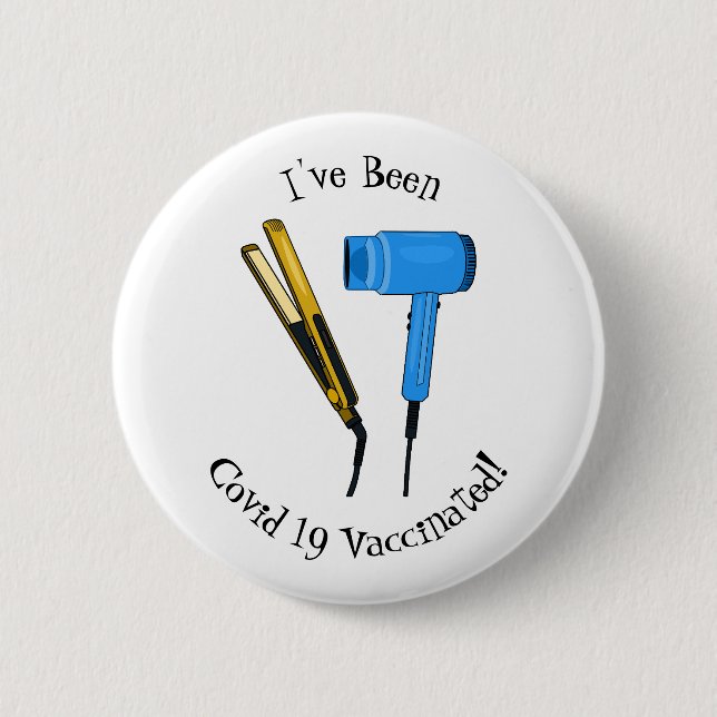 Hair dryer & hair straightener illustration button (Front)