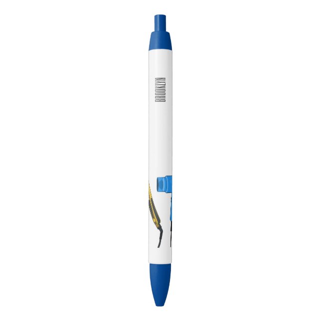 Hair dryer & hair straightener illustration pen (Front Vertical)