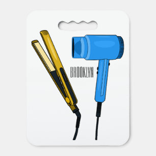 Hair dryer & hair straightener illustration seat cushion