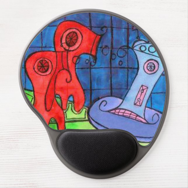 hair dryer jelly fish gel mouse pad (Front)