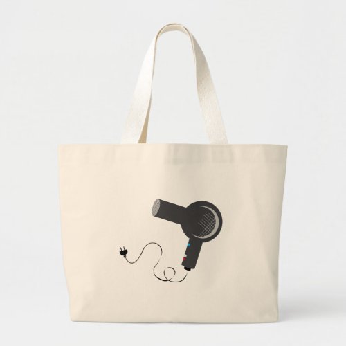 Hair Dryer Large Tote Bag