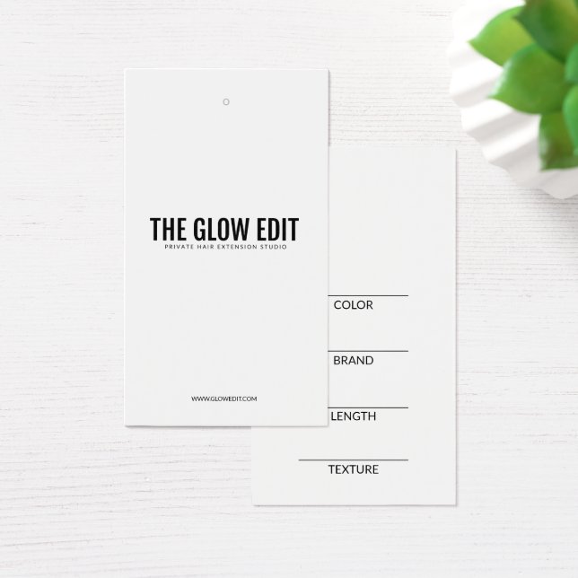 HAIR EXTENSION RETAIL TAG (Desk)