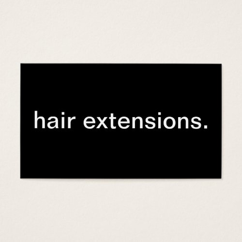 Hair Extensions Business Card Templates