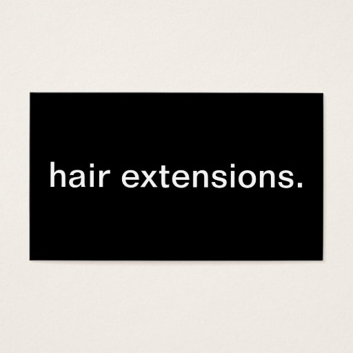 Customizable Hair Extensions Business Card Templates