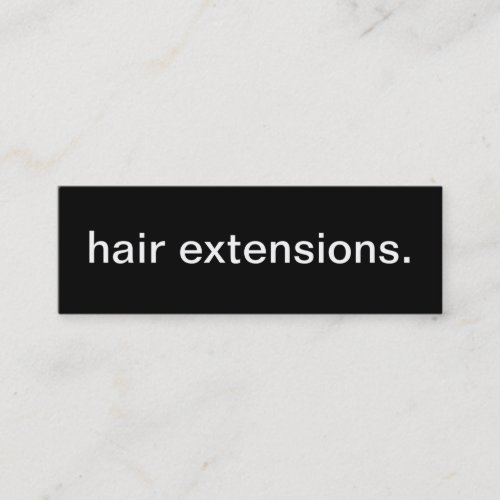 Hair Extensions Business Card