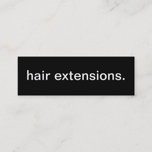 Customizable Hair Extensions Business Card