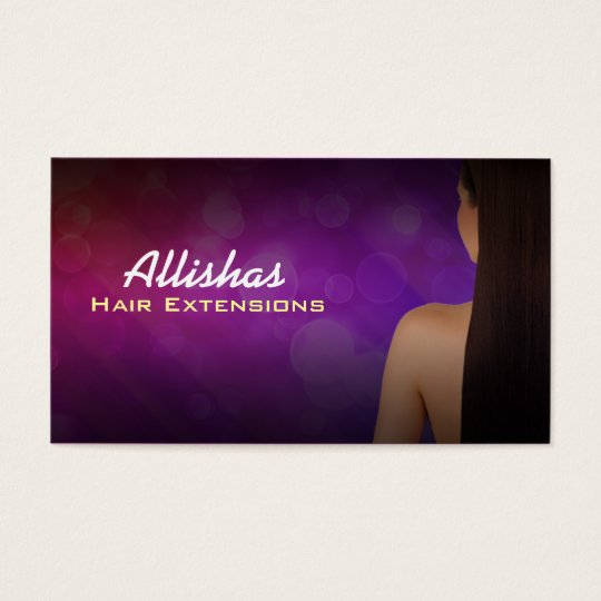 Hair Extensions Business Cards Zazzle