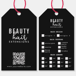 Hair Extensions Packaging Hang Tag Hair Branding