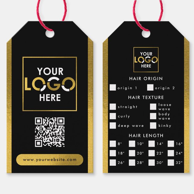 Hair Extensions Packaging Hang Tag Hair Logo Gold (Hair Extensions Packaging Hang Tag Hair Logo Gold)