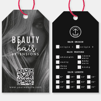 Hair Extensions Packaging Hang Tag Hair Photo