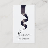 Hair Extensions Stylist Salon Business Card (Front)