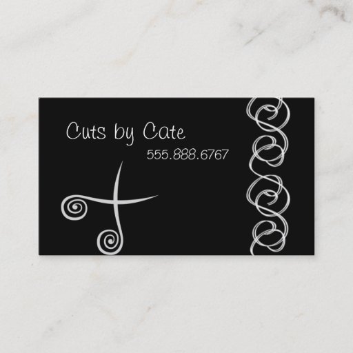 Customizable Hair Flair Business Card Template