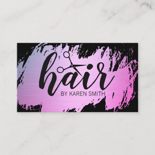 HAIR  Gold Brushed  Glamour Business Card