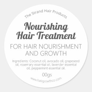 Hair Growth And Nourishment Mask Classic Round Sticker