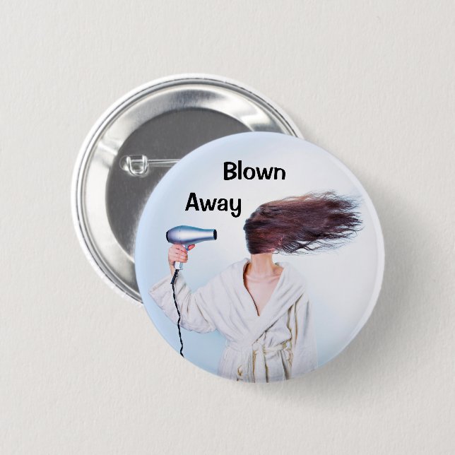Hair Humor Button (Front & Back)