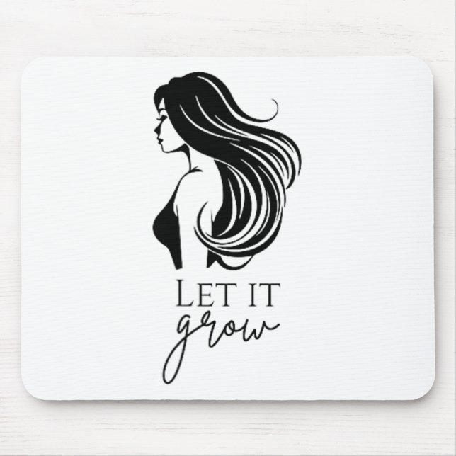 Hair Length Check Growth Chart Womens _1  Mouse Pad (Front)