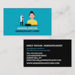 Hair Loss, Dermatologist, Dermatology Clinic Business Card