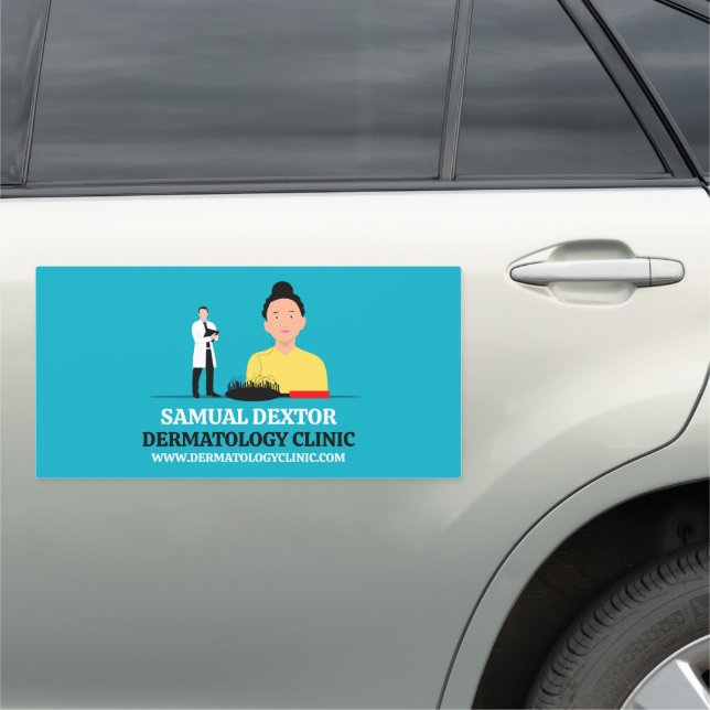 Hair Loss, Dermatologist, Dermatology Clinic Car Magnet (In Situ)