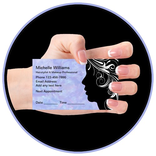 Hair Makeup Appointment Business Cards