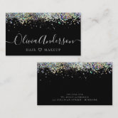 holographic glitter business cards Amazon.com : Custom Business Cards 100pcs with Templates Glitter Business  Cards Customize with Your Design 3.5