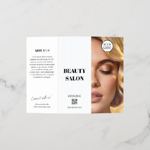 Hair Makeup Beauty Salon Trifold Brochure