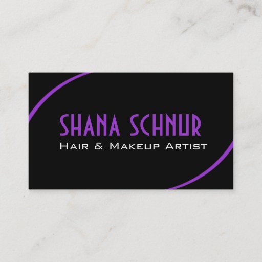 Customizable Hair &amp; Makeup Business Card
