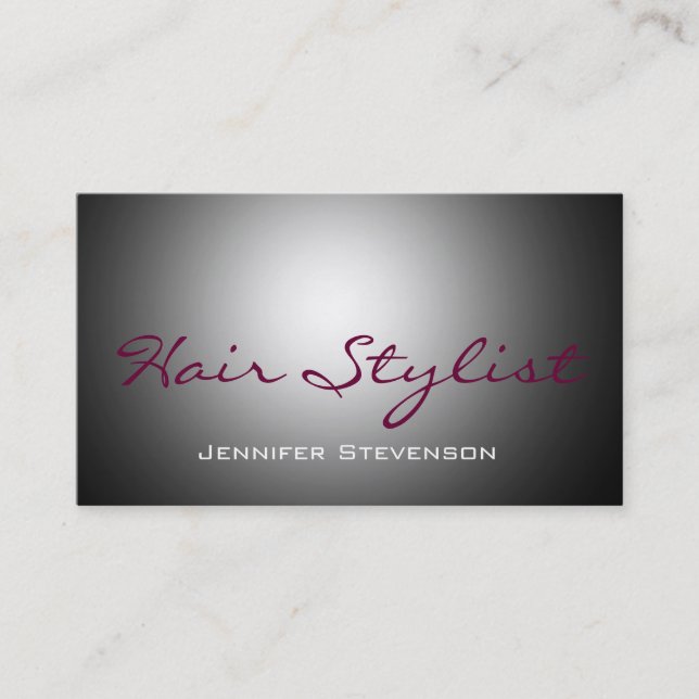 Hair Makeup Cosmetologist Professional Business Card (Front)