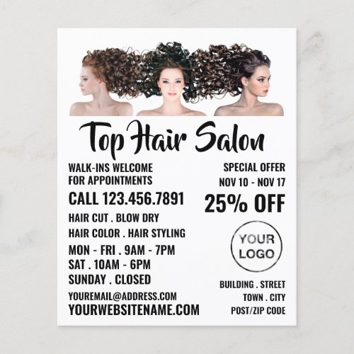Hair Models Hair Stylist Hair Salon Advert Flyer
