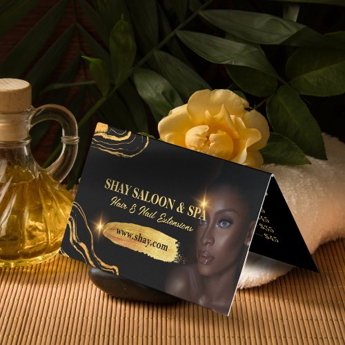 Hair Nail Aesthetician Beautician Salon Spa Lux  Business Card