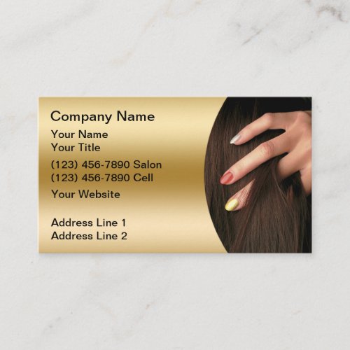 Hair Nail Salon Business Cards
