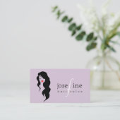 Hair Nails Salon & Spa Business Card (Standing Front)