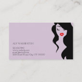 Hair Nails Salon & Spa Business Card (Back)