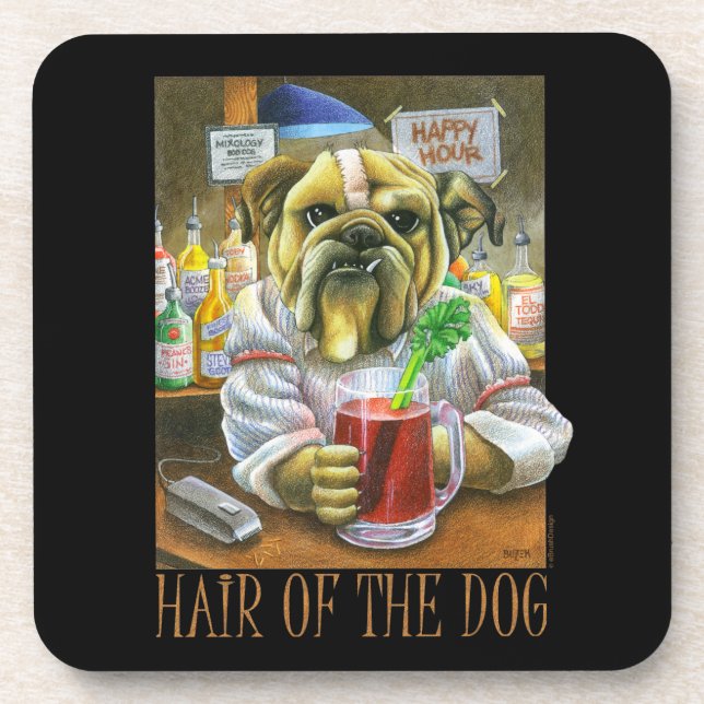 Hair of the Dog (Hangover Help) Beverage Coaster (Front)