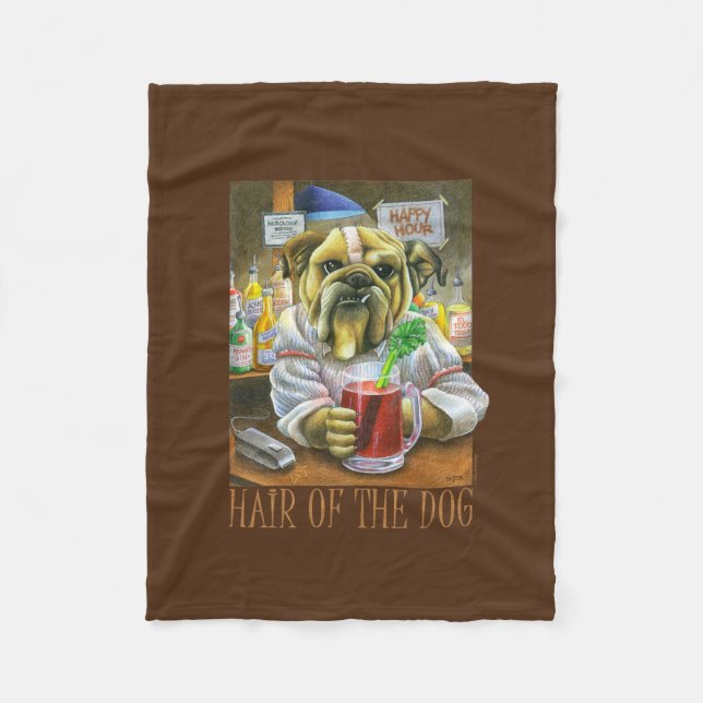 Hair of the Dog (Hangover Help) Fleece Blanket (Front)