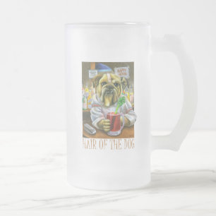 Hair of the Dog (Hangover Help) Frosted Glass Beer Mug