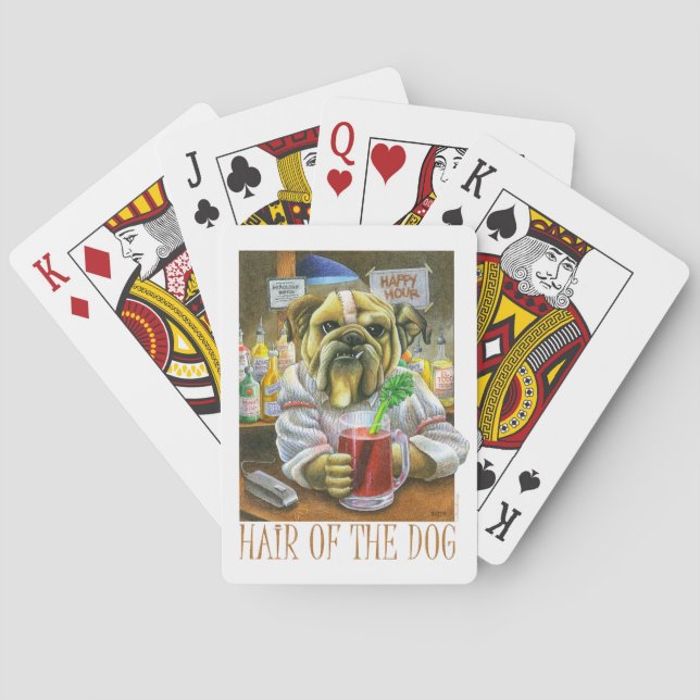 Hair of the Dog (Hangover Help) Poker Cards (Back)