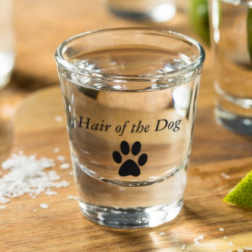 Hair of the Dog Paw Print Shot Glass