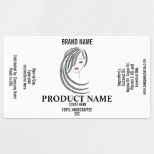 Hair Product Braided Hair Braids package Labels