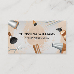 Hair Professional Tools   Stylist Barber Business Card