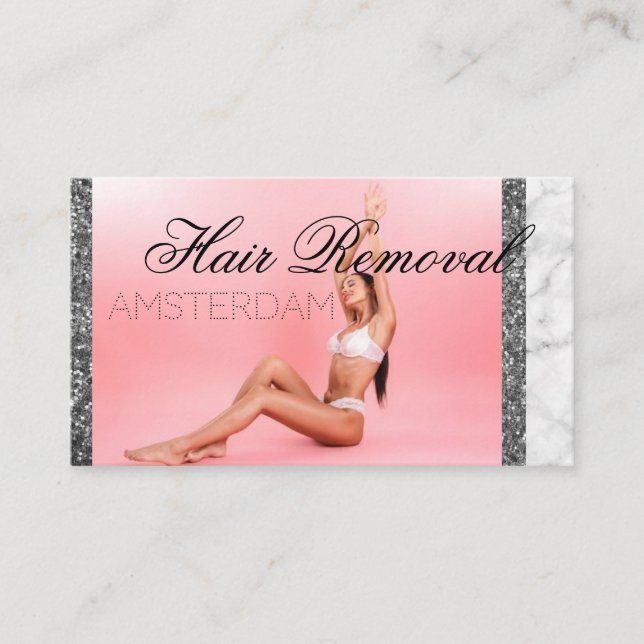 Hair Removal Business Card (Front)