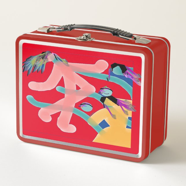 HAIR Retro Old School  Metal Lunch Box (Front)